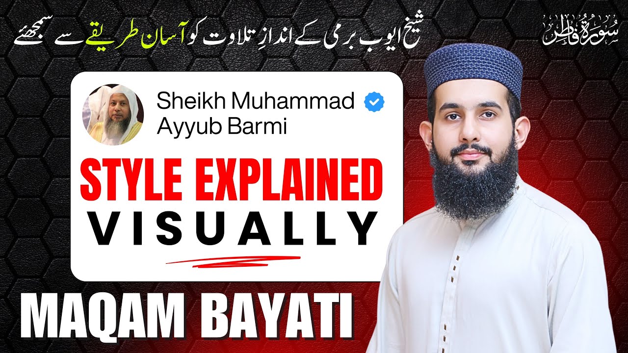 Learn Sheikh Ayyub Barmi’s Style — Visual Flow of Surah Fatir (Part) #learnquran 