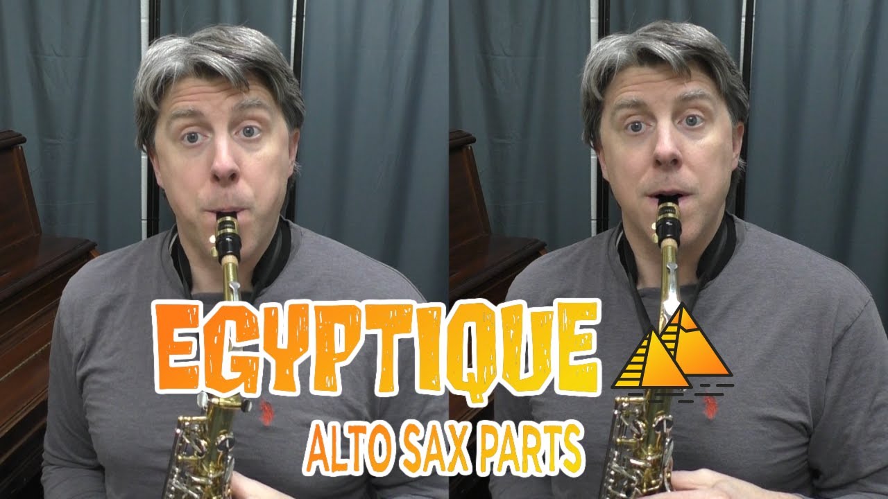 Egyptique 1 - Видеоурок по игре на альт-саксофоне - играйте вместе с инструментом