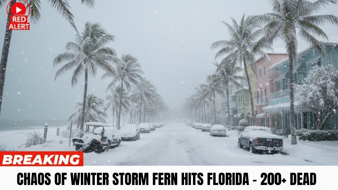 1 MIN AGO:- Deadly Winter Storm Fern SLAMS Florida — 200+ Lives Lost Across America