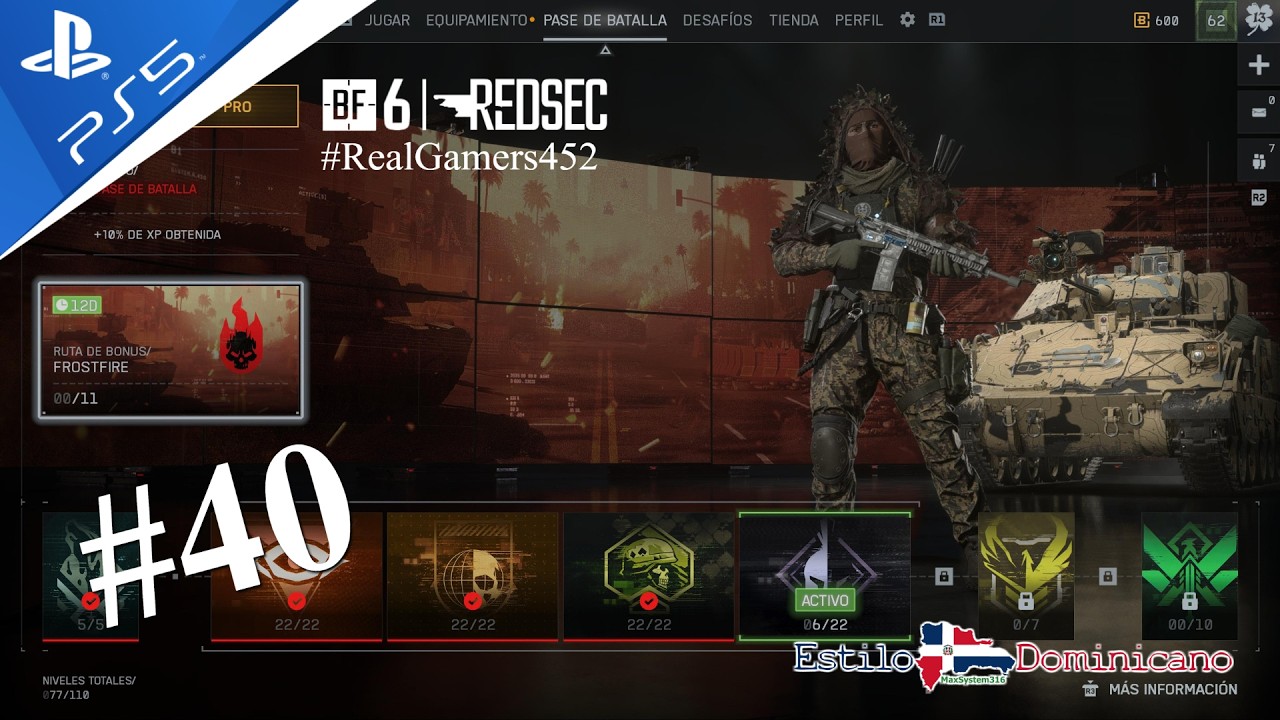 Battlefield 6 REDSEC PS5 #37 Ruta Frostfire Evento Puntos Dobles.. En Directo.