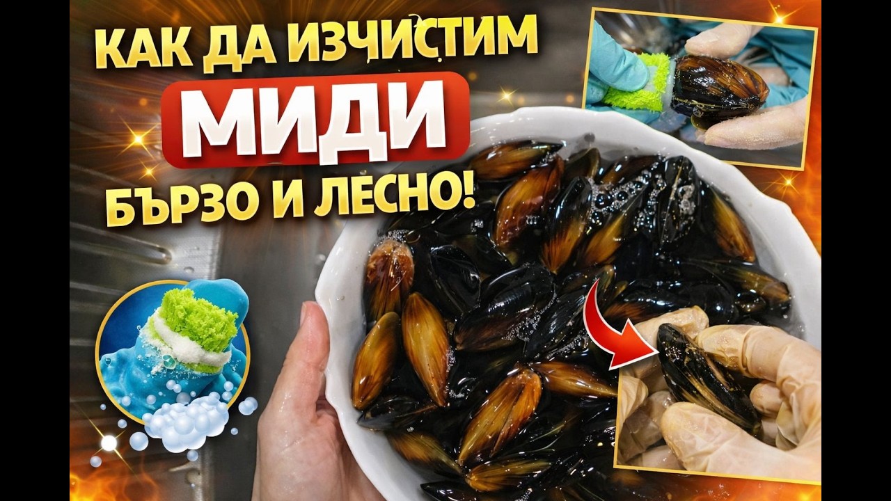 🦪Как се чистят миди?🦪 /Последен улов за Януари и... /How to Clean Mussels?