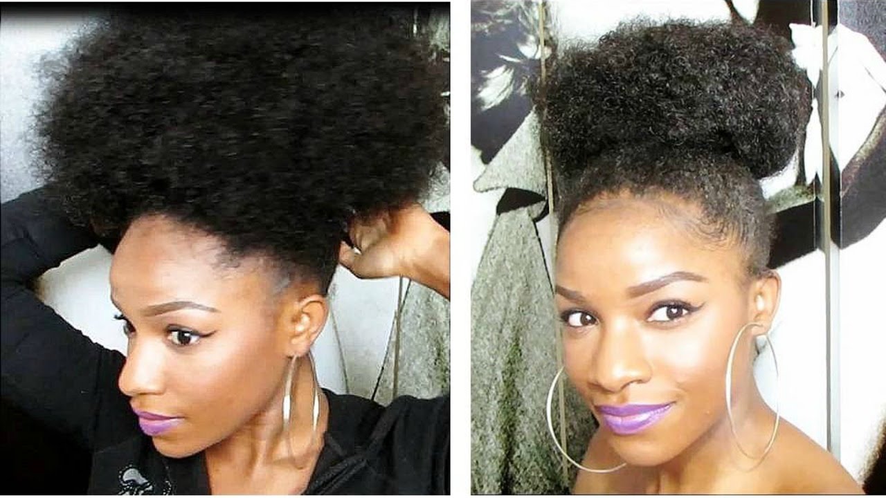 How-To: Voluminous Puff & Bun w/ a Drawstring Ponytail EASY