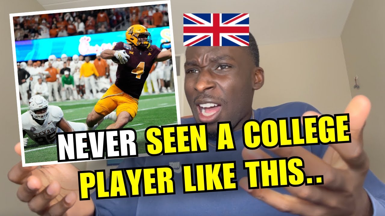 British Guy AMAZED Watching Cam Skattebo College Football Highlights..