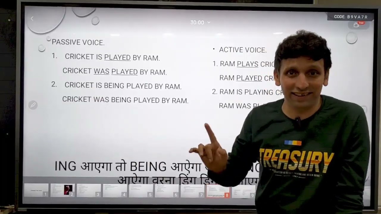 Change of Voice  | Active & Passive Voice  | English Grammar |  English Lecture Series !