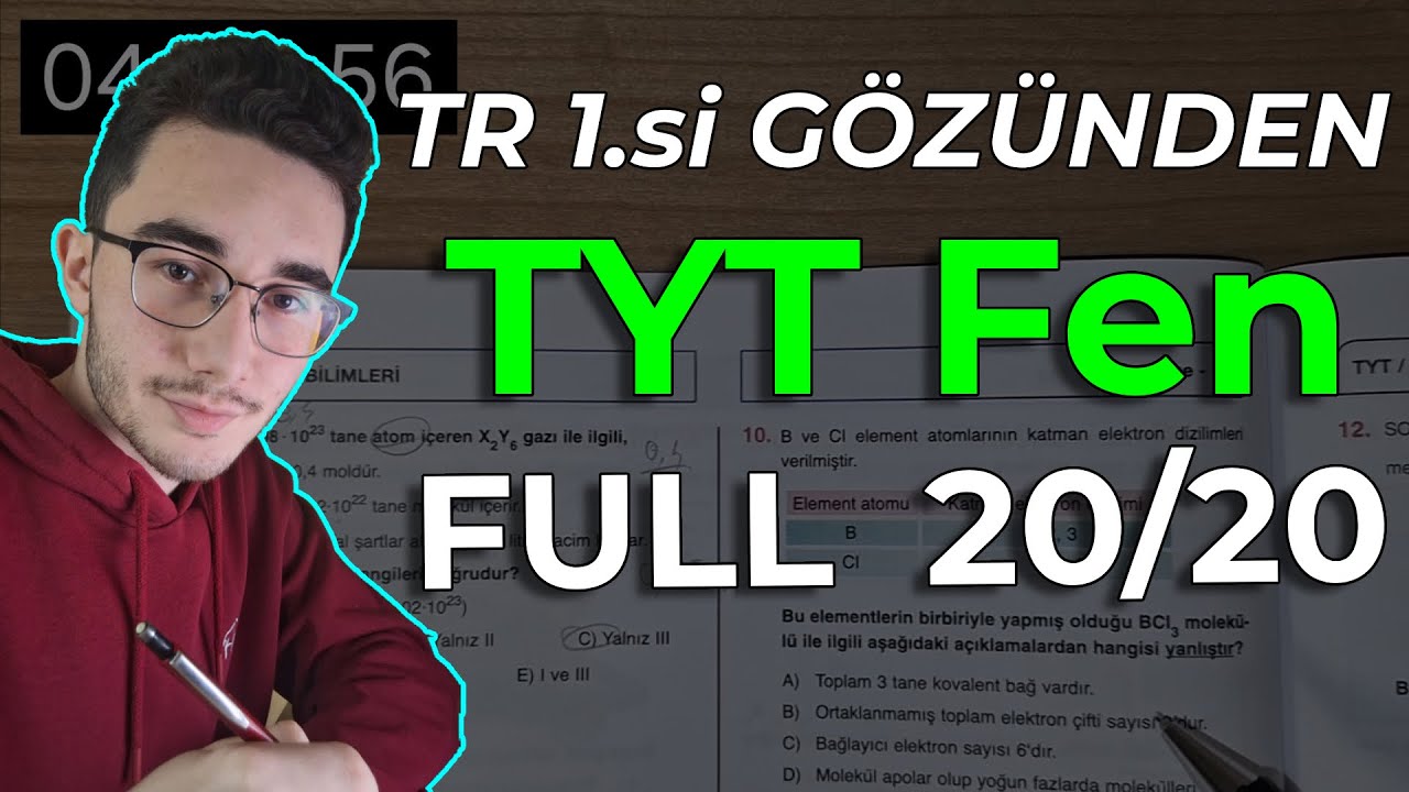 9 dk'da TR 1.si gözünden TYT FEN DENEME ÇÖZÜMÜ