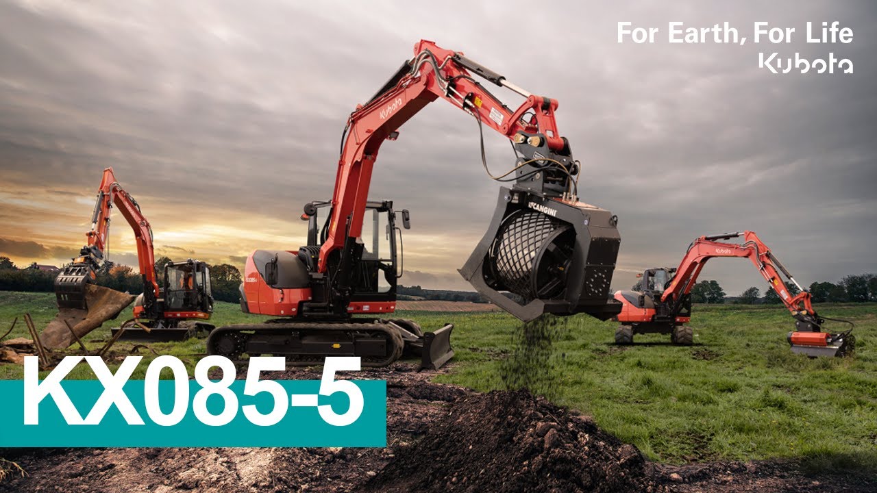 New KX085-5: The 8-tonne standard | #Kubota 2023