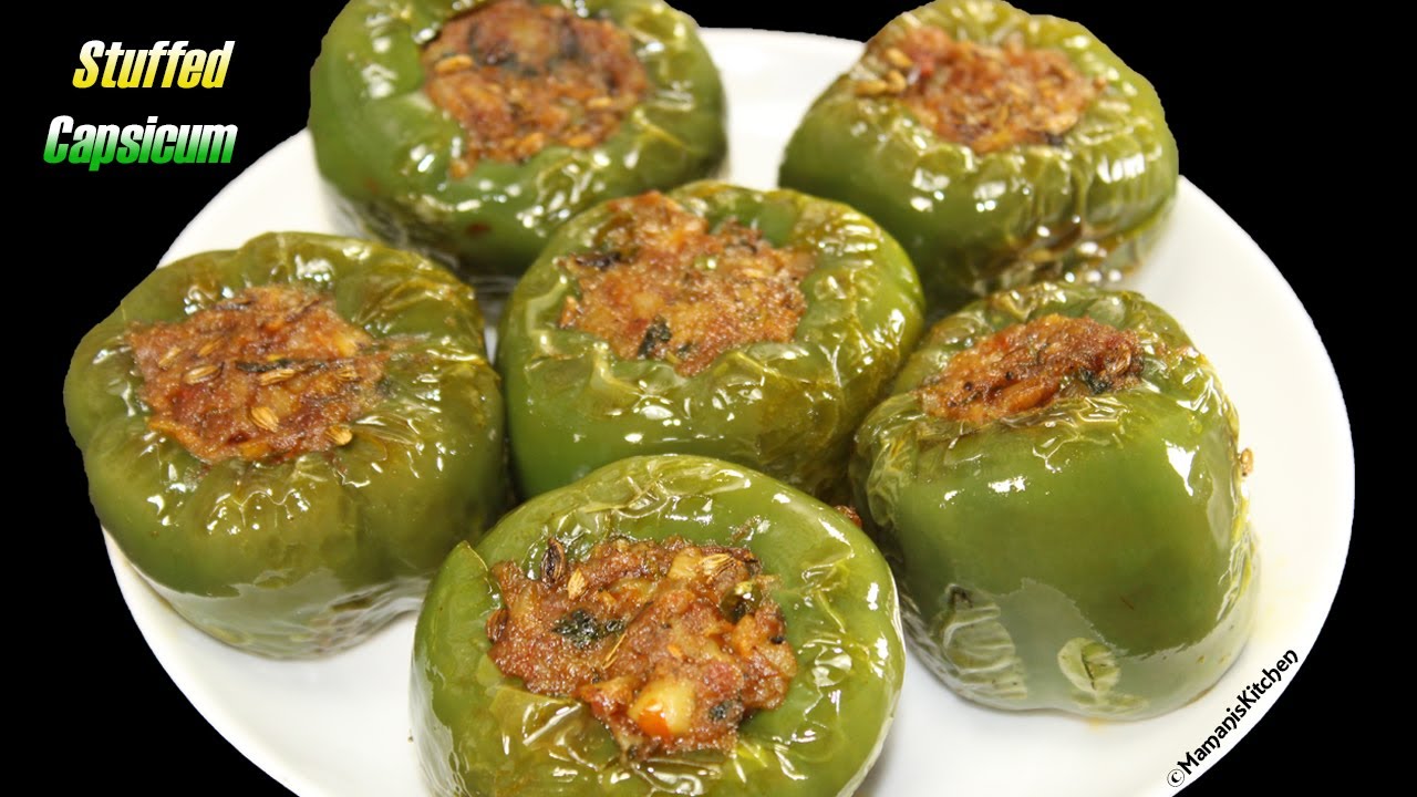 Stuffed Capsicum Recipe | भरवां शिमलामिर्च | Shimla Mirch Aloo Stuffed | Easy Homemade Starter