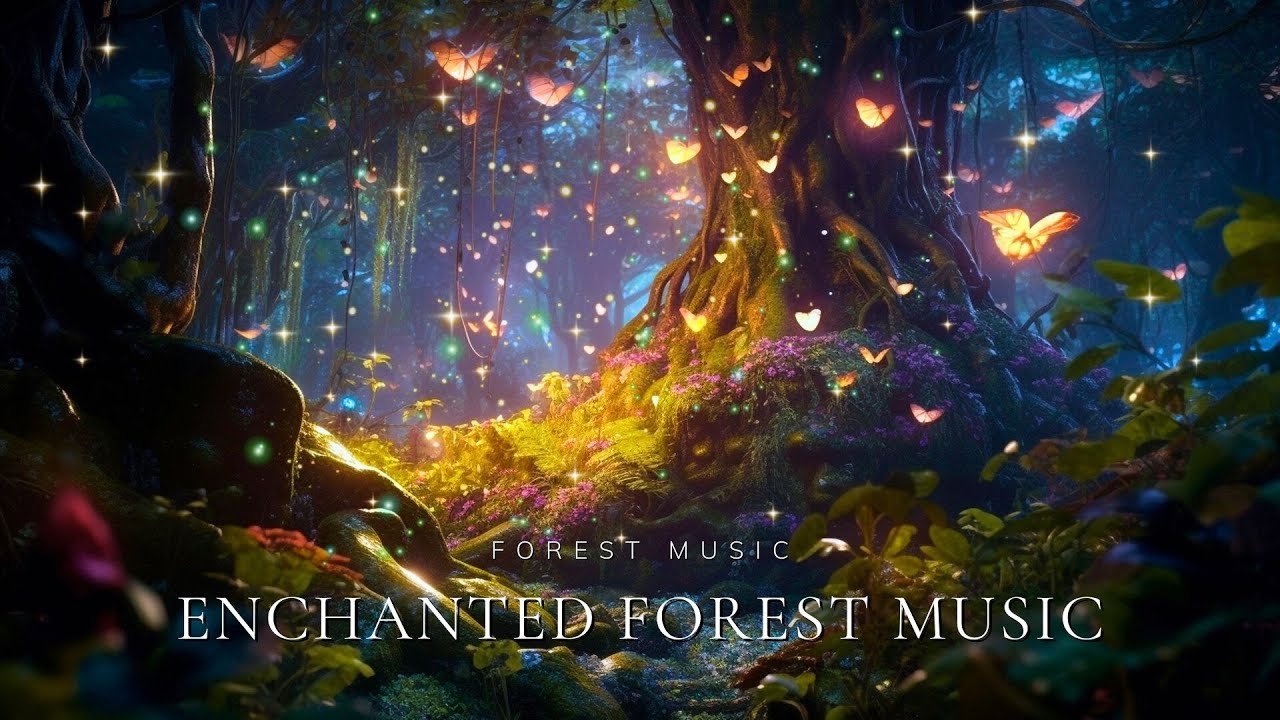 Enchanted Forest Music | 10 Hour Ambience Music & Nature Sounds 》Relax, Deep Sleep, Healing
