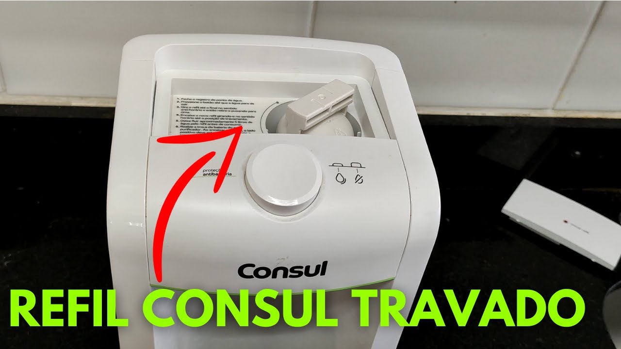 Refil filtro de água Consul travado? como resolver