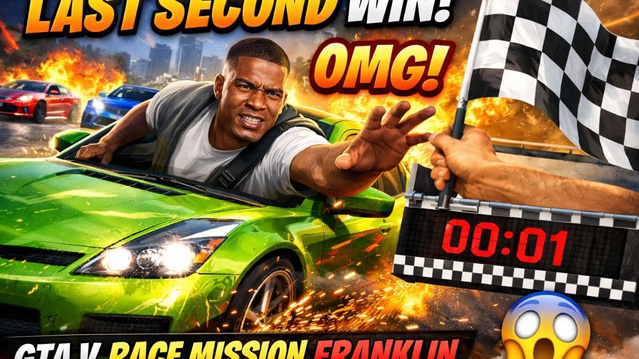 No Brake Challenge 😳🚗💨 | GTA 5 Franklin Race