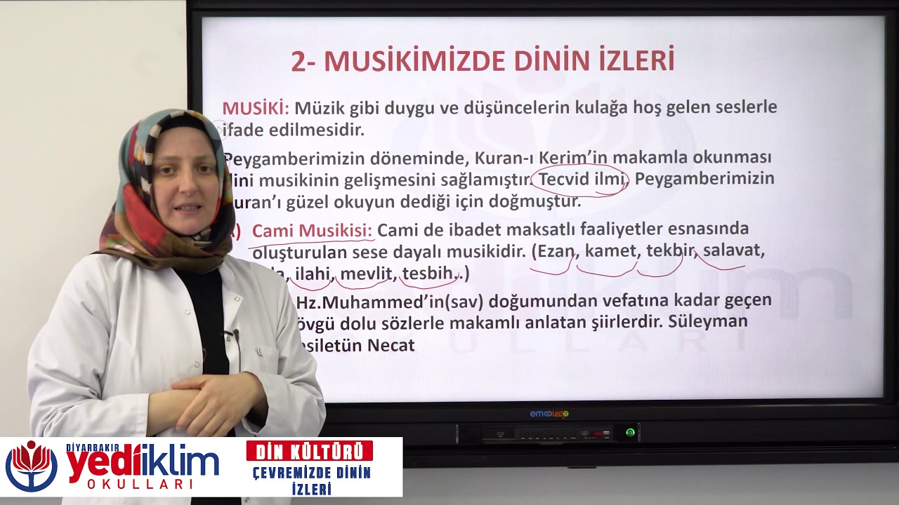 5.Sınıf / Ders : Din Kültürü ve Ahlak Bilgisi / Konu / Çevremizde Dinimizin Etkisi