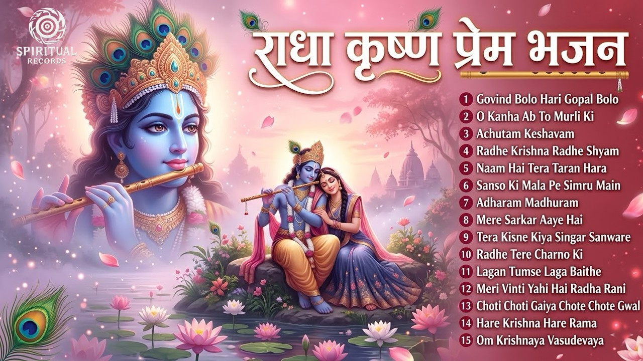 Krishna Bhajan Jukebox 🌸 | Superhit Radha Krishna Bhajans | Positive Energy Devotional Songs | 4K