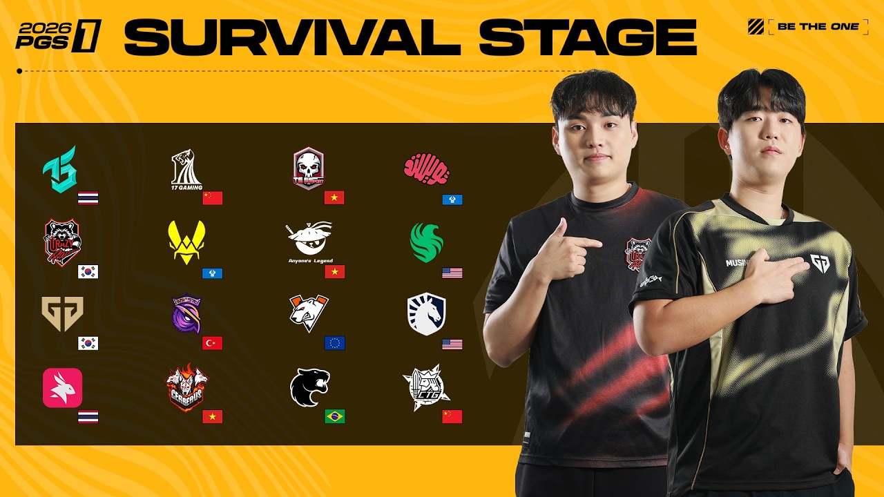 SURVIVAL STAGE | 2026 PGS 1 | Gen.G Esports, Crazy Raccoon 참여