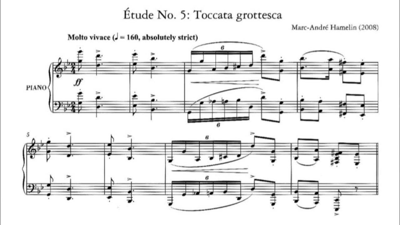 Marc-André Hamelin - Étude No. 5 in G minor 'Toccata grottesca'