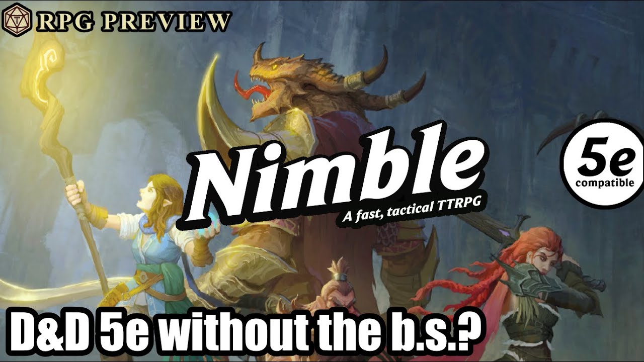 13 reasons why Nimble 5e is better than D&D 5e - RPG Preview