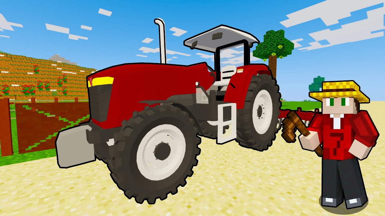 TRABALHEI em uma FAZENDA no MINECRAFT!!!!