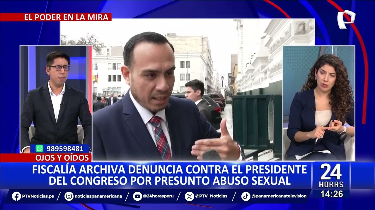 Jos&eacute; Jer&iacute;: Fiscal&iacute;a archiva denuncia contra presidente del Congreso por violaci&oacute;n sexual