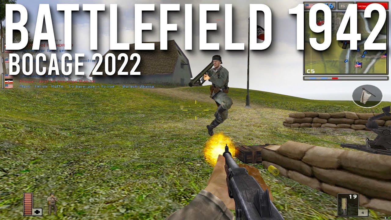 Многопользовательский режим Battlefield 1942 в Бокаже 2022 года | 4K
