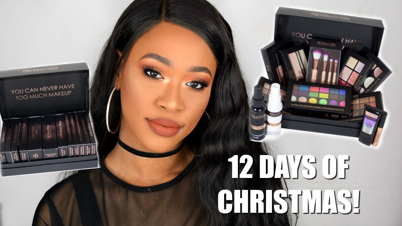 12 DAYS OF CHRISTMAS UNBOXING & TUTORIAL | MAKEUP REVOLUTION