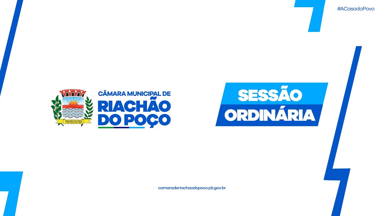 2ª Sessão Ordinária do 2ª período de 2026 - Câmara Municipal de Riachão do Poço