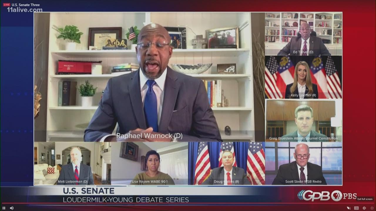Sen. Kelly Loeffler challenges Raphael Warnock on law enforcement stance