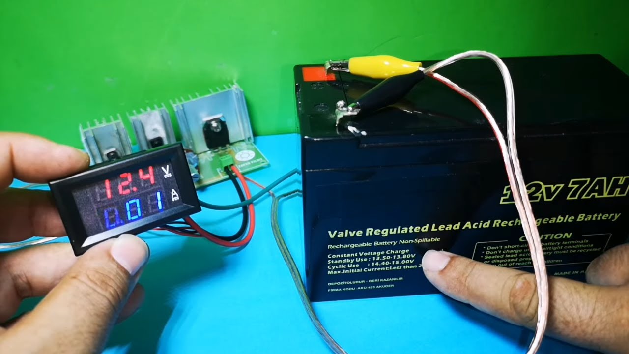 AK&Uuml; ŞARJ DEVRESİ - 1.2 V - 3.7V - 4V -6V -12V- AKIM VE VOLTAJ AYARLI G&Uuml;&Ccedil; KAYNAĞI İLE &Uuml;N&Uuml;VERSAL ŞARJ