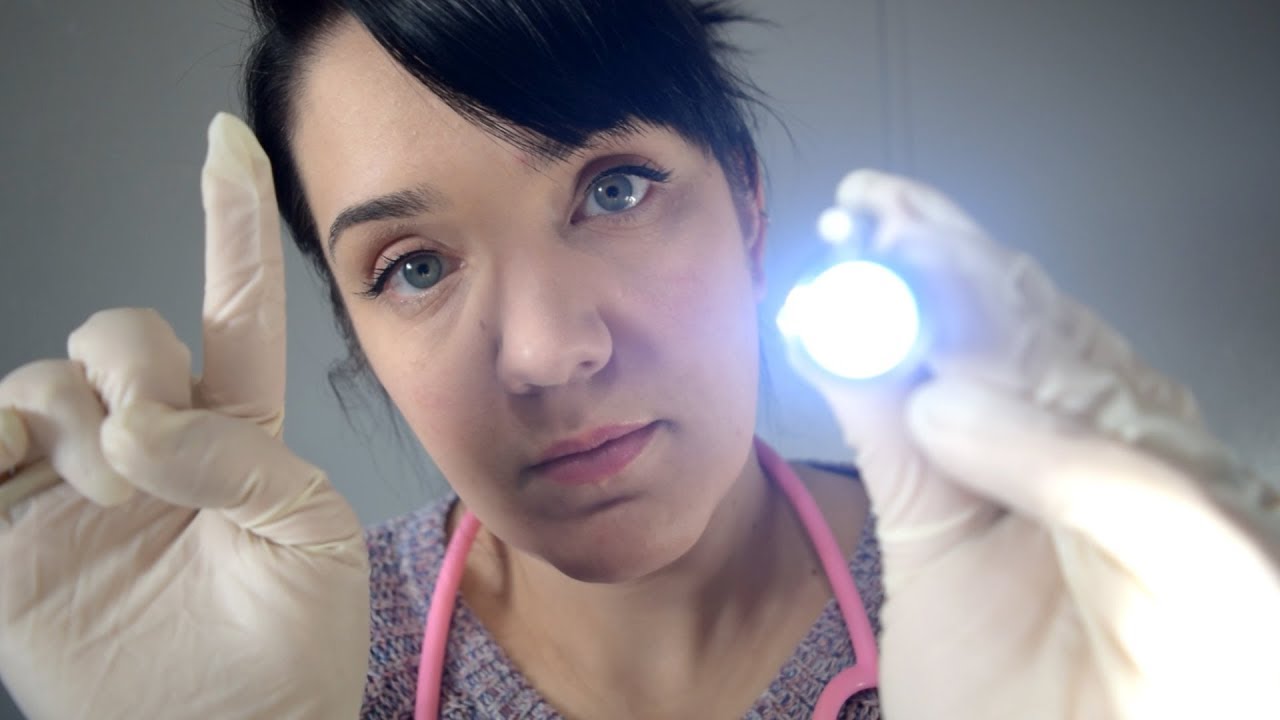 ASMR Nerve Testing After Black Out - Soft Speaking, Gloves, Light
