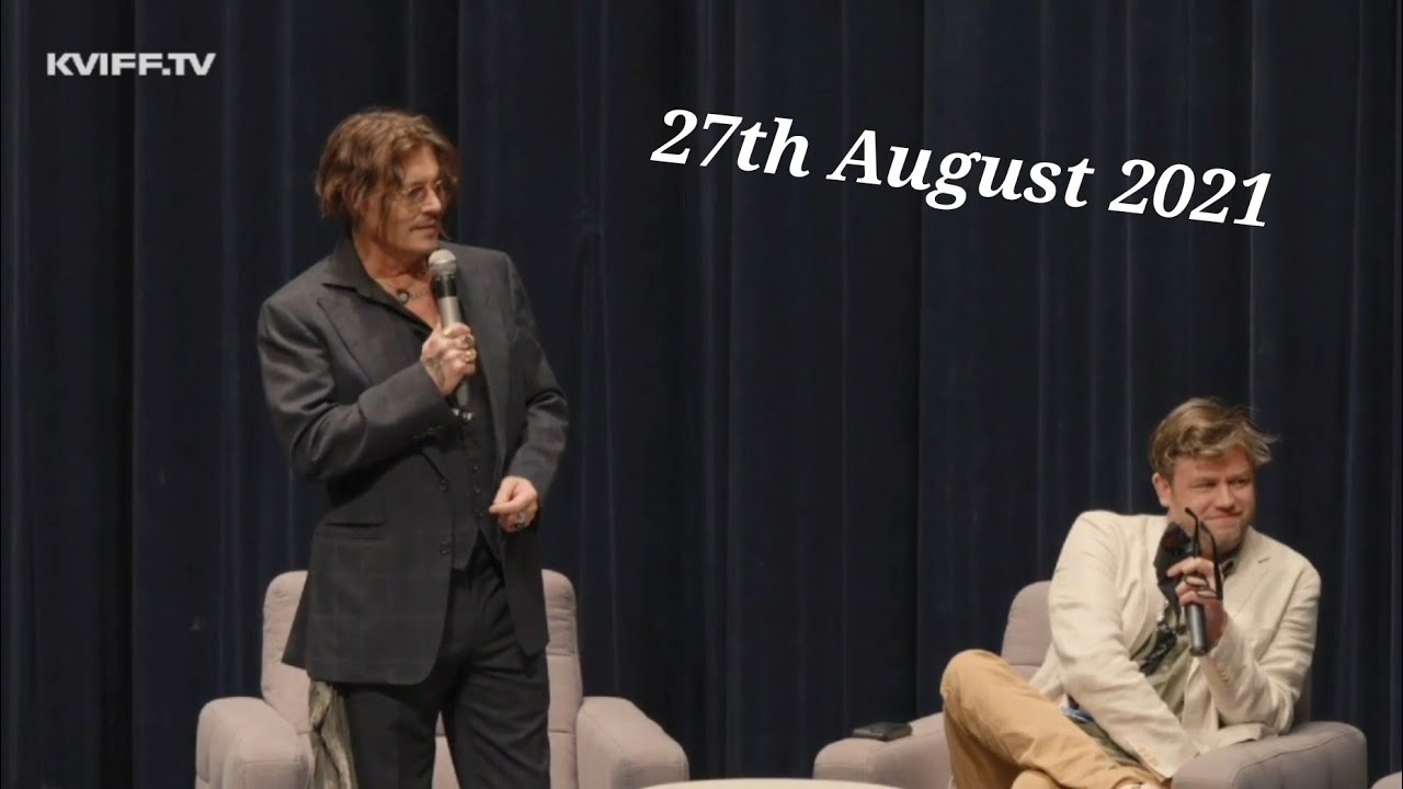 Johnny Depp at the KVIFF film festival for the Shane McGowan documentary