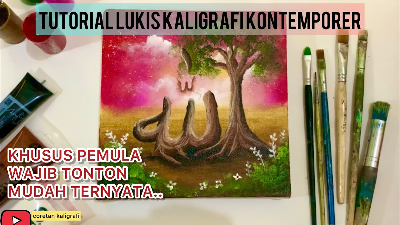 TUTORIAL KALIGRAFI KONTEMPORER PEMULA | Mudah Diikuti