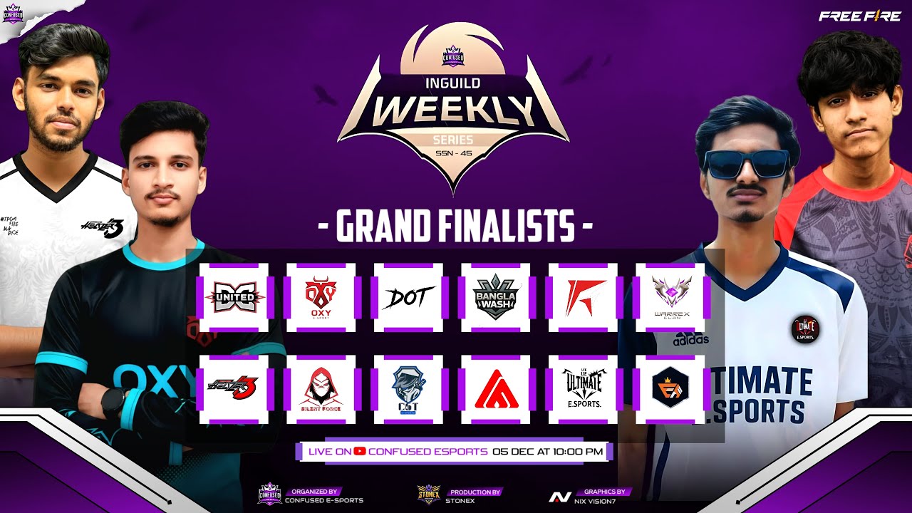 [🔴LIVE] INGUILD WEEKLY SERIES W-45 || GRAND FINAL || CONFUSED ESPORTS ||