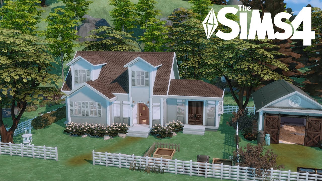 The Sims 4 speed build | Willowmere Estate | cozy ambient music | whitepanda