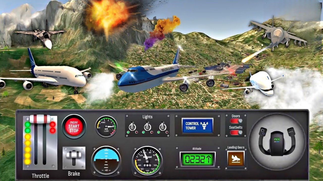 AIRPLANE TAKE OFF AND LANDING AIRPLANE PRO FLIGHT SIMULATOR #video #games #gaming #airplane