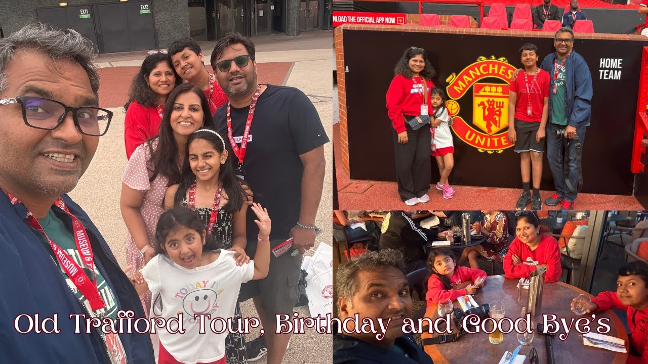 🎂 UK Trip Day 5 | Manchester United Tour 🏟️ + Birthday Kick-Off 🎉 + Goodbyes & Drive to London 🚗🇬🇧