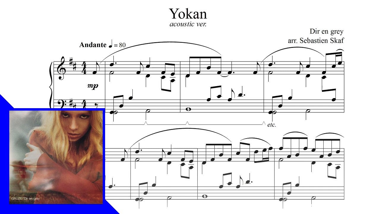 yokan (acoustic ver.) | Dir en grey piano arrangement