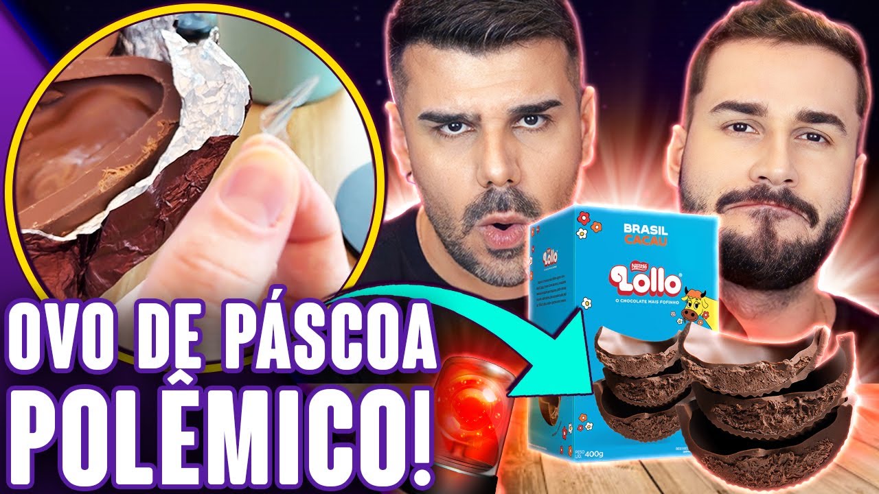 PROVANDO O OVO DE PÁSCOA MAIS POLÊMICO DO ANO: LOLLO DA BRASIL CACAU! | Virou Festa
