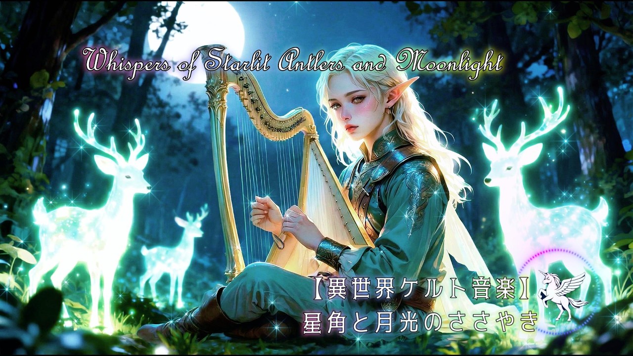 【1時間】異世界ケルト音楽｜星角と月光のささやき[Whispers of Starlit Antlers and Moonlight]