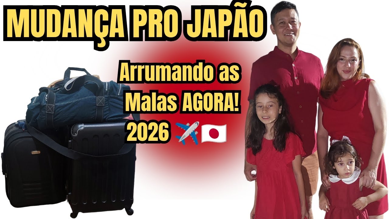 Arrumando as MALAS pra MORAR no Japão 2026: O QUE EU VOU LEVAR 