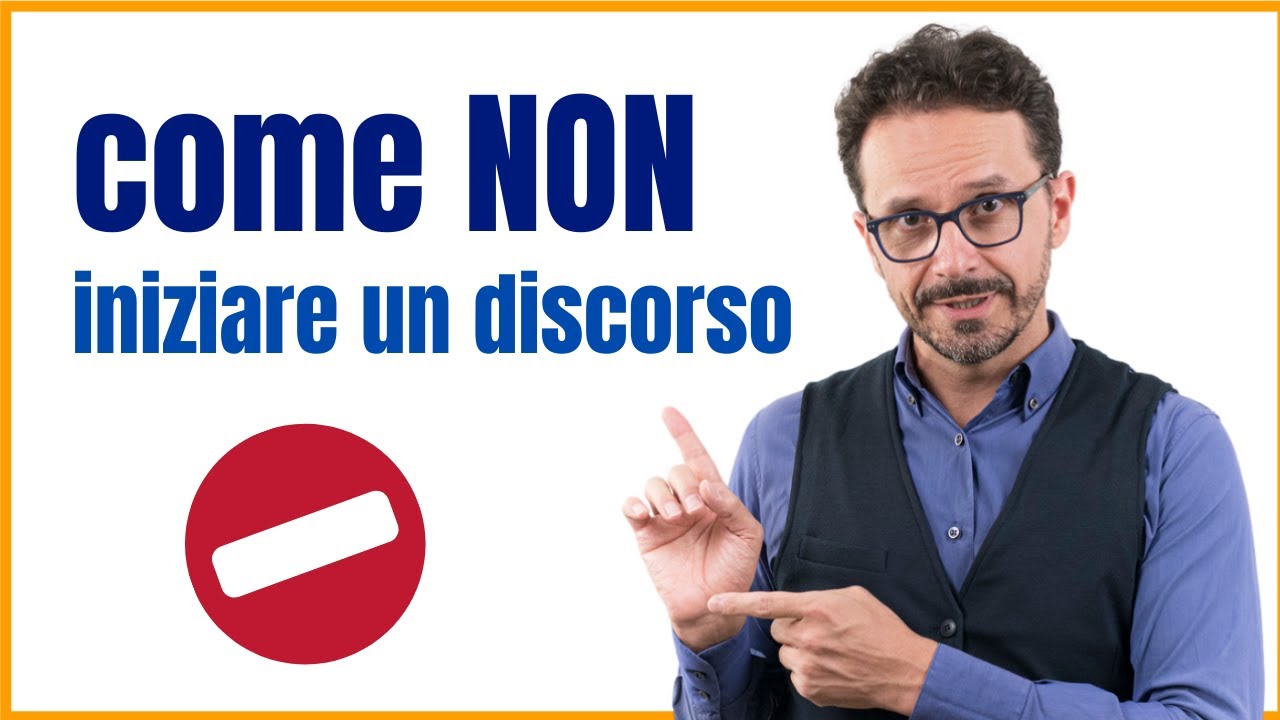 Come NON iniziare un discorso in pubblico.