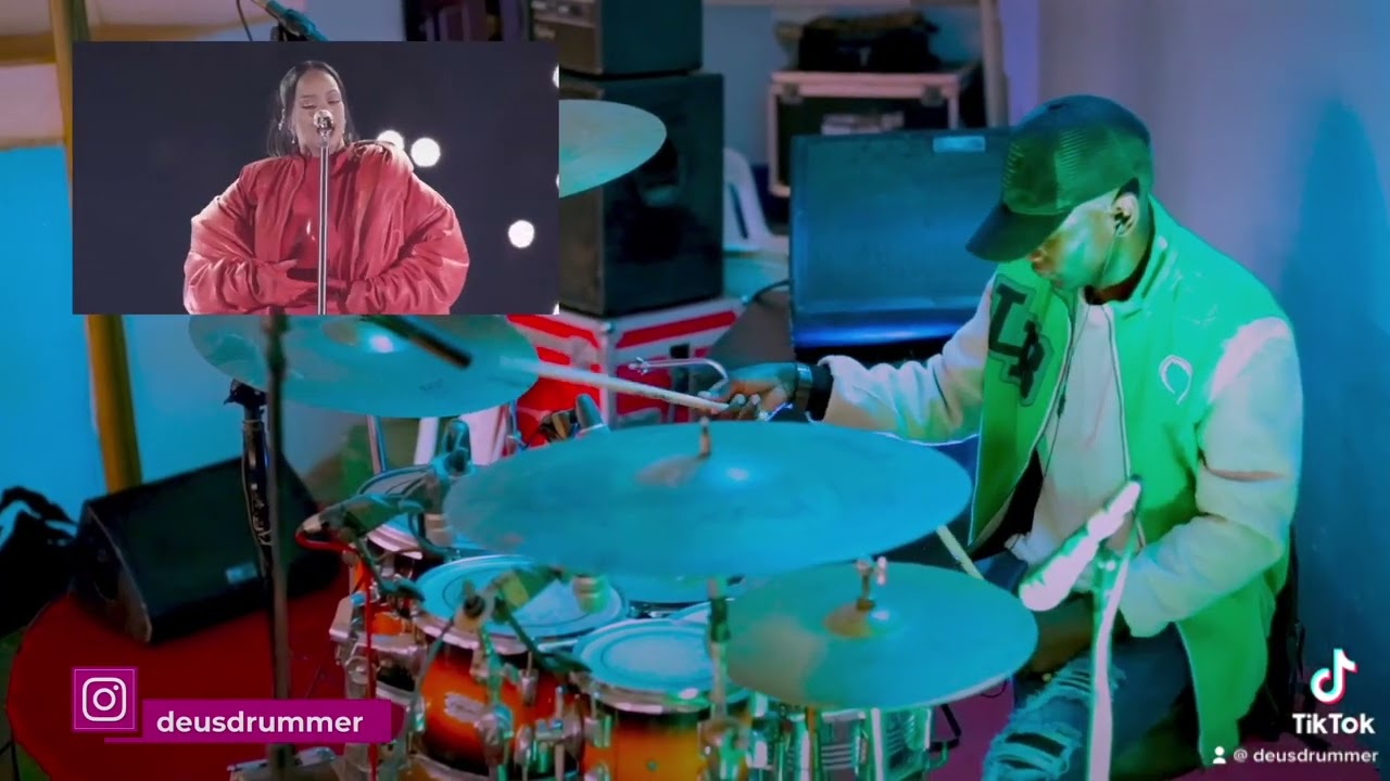 Rihanna’s FULL Apple Music Super Bowl LVII Halftime Show (drum cover)