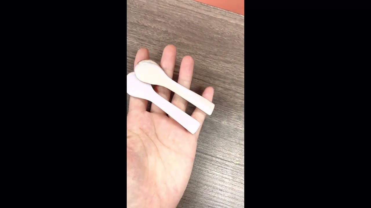 pink mother of pearl spoon for caviar