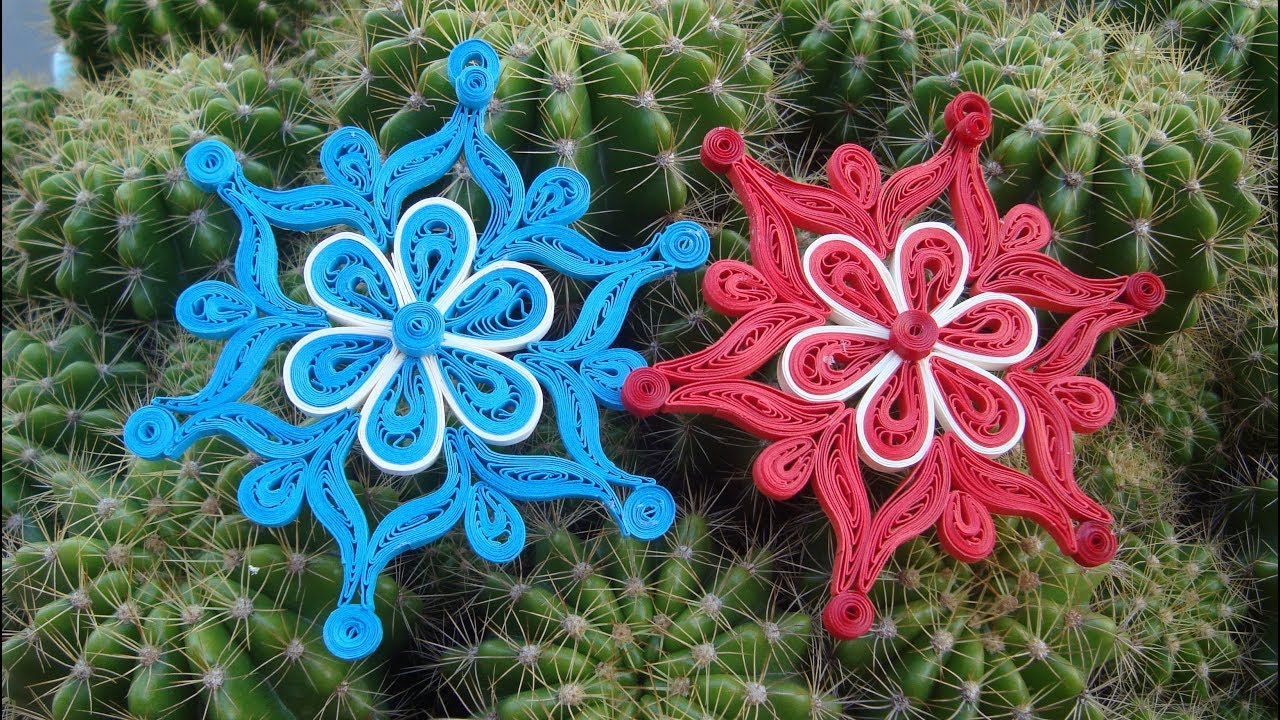 Quilling Snowflake Tutorial | DIY Paper Snowflake Christmas Ornament