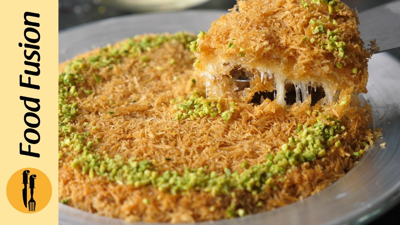 Kunafa with Pheni - Without oven Recipe By Food Fusion (Ramzan Special)