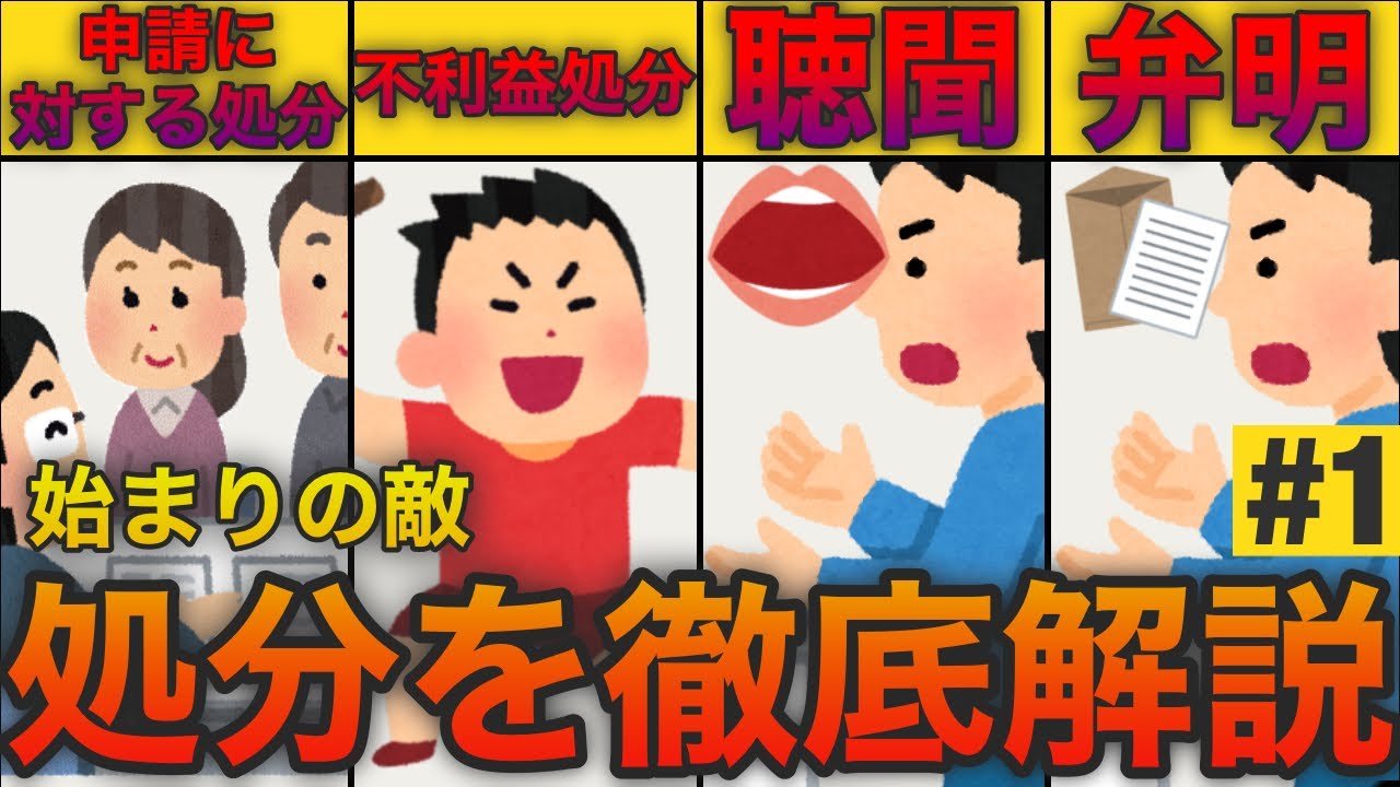 【行政手続法#1】申請に対する処分や不利益処分、聴聞や弁明をマスターしたい方へ、わかりやすく徹底解説！(行政書士試験 / 行政法 / 行政手続法 / 行政法講義 / 無料講義 ぱんだ塾)