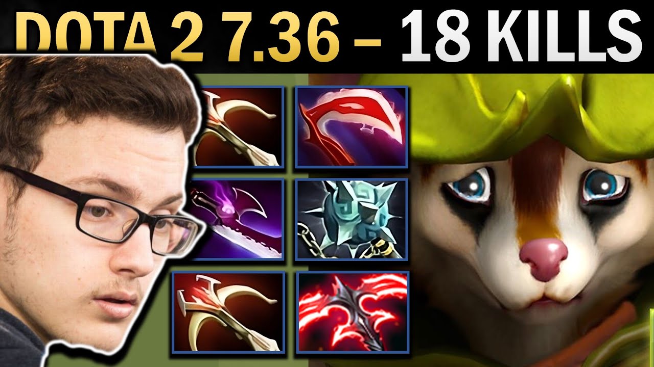 Hoodwink Gameplay Miracle with 18 Kills and Two Daedalus - Dota 2 7.36