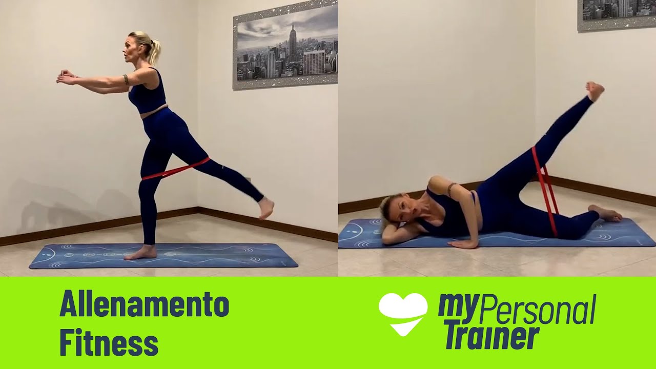 Allenamento con l’elastico per le gambe e i glutei