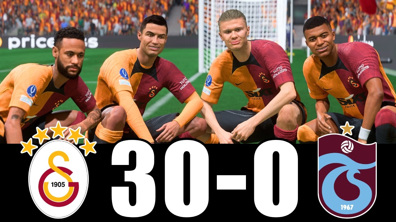 FC 26- MESSI RONALDO NEYMAR YAMAL & MBAPPE | ALL STARS | GALATASARAY 30-0 TRABZON #fc26