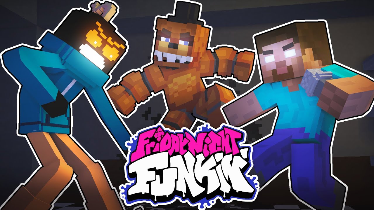 Monster School : FRIDAY NIGHT FUNKIN but Mobs vs FNAF & Whitty - Minecraft Animation