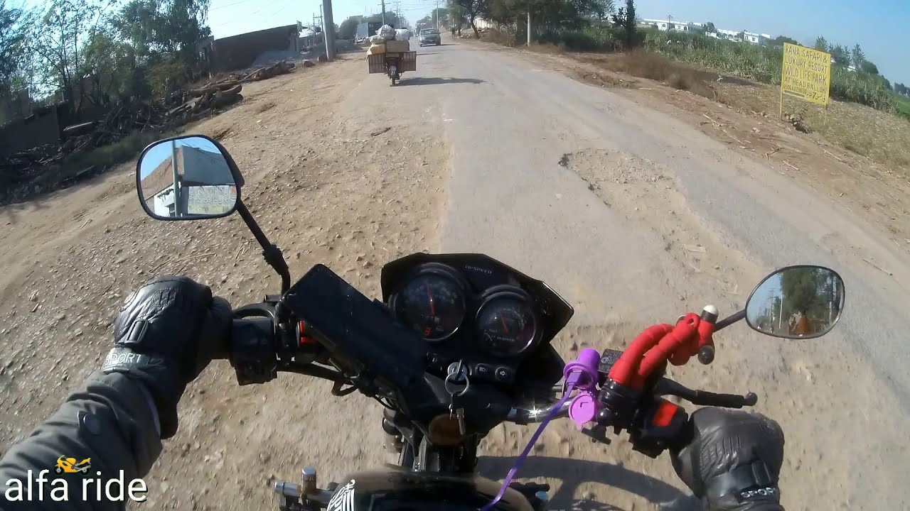 Thril ride( head baloki)lahore to headbaloki,100cc rider