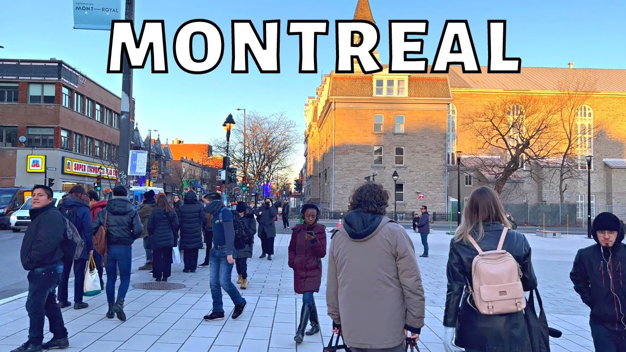 Montreal's Charming Neighborhood : Le Plateau-Mont-Royal Walk in December 2022
