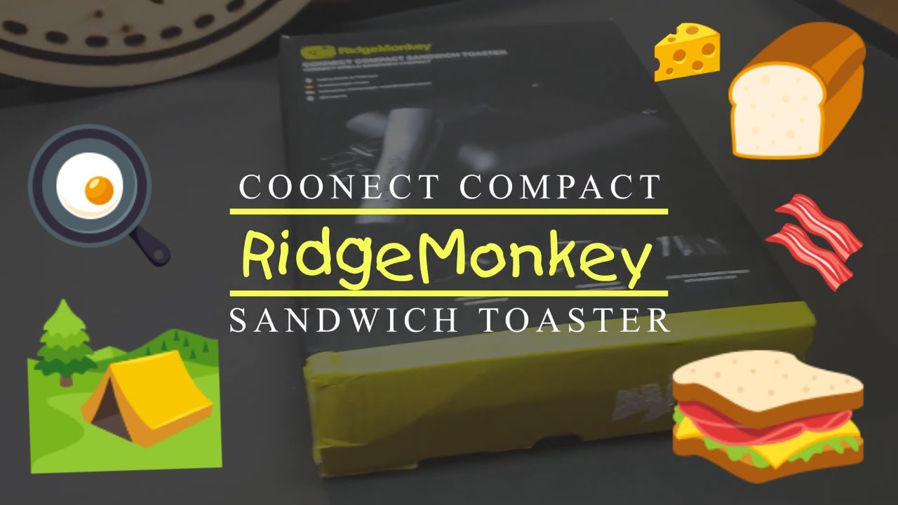 Ridge Monkey connect compact sandwich toaster, with utensil set (standard size)